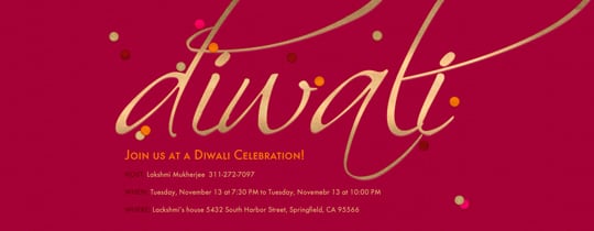 Diwali Party Invitation Templates