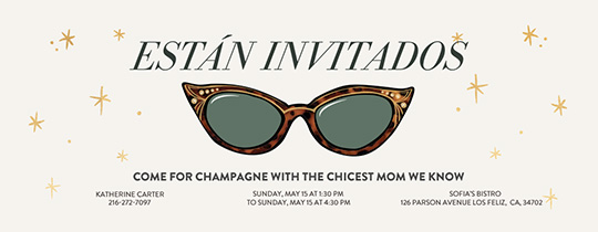 Sunglasses Invitation Sunglasses Invitation