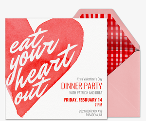 s day online invitations valentines dinner invitation