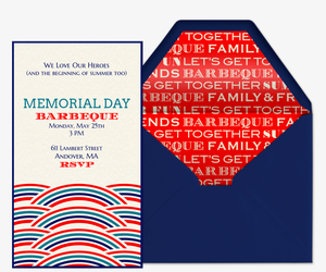 memorial day invitations